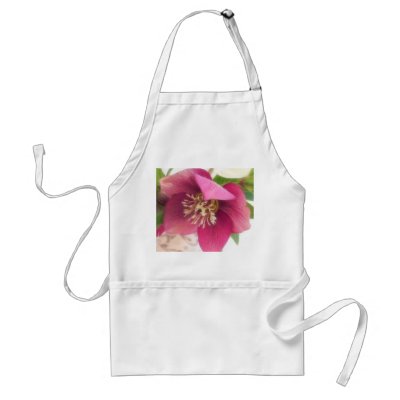 Blooming Hellebore Flower Apron by Pretty_World