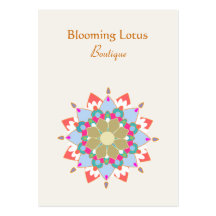 Blooming Lotus Chubby Business Card