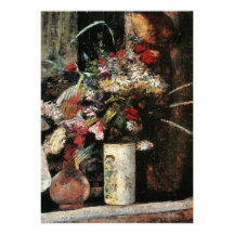 Blooms by Ury impressionist art foral bouquet Custom Invite