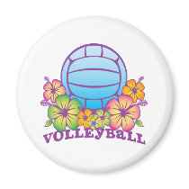 Blossom Beach Volleyball Magnet