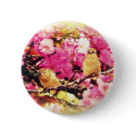 Blossom Birdies buttons