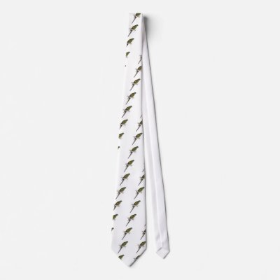 Blossom-Feathered Parrakeet by Edward Lear Neckties by DejaVuParrots