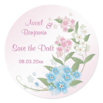 Blossom flowers Wedding Save the Date