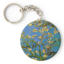 Blossoming Almond Tree by Vincent van Gogh Key Chain