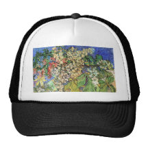 Blossoming Chestnuts Branches, Van Gogh Hat