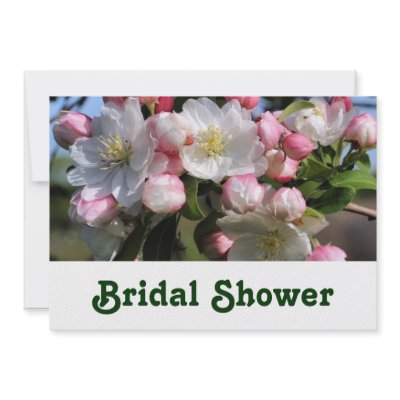 Blossoms Flower Bridal Wedding Shower Invitation by SmilinEyesTreasures