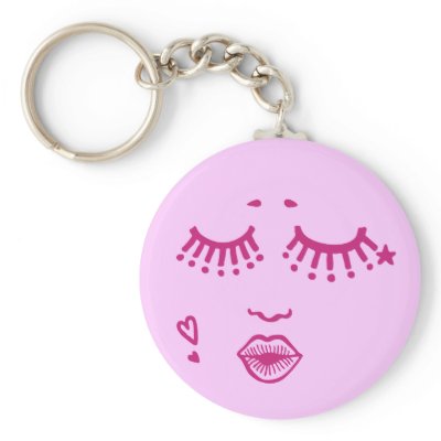 Blow a Kiss Key Chain by Noir_et_Blanc