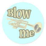 Blow Me Trumpet Stickers