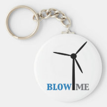 blow me wind turbine keychain
