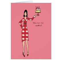 Blow out the candles Greeting/Note Card