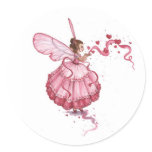 Blowing Pink Hearts stickers