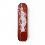 Blown Glass Skeletal F U Finger Custom Skateboard