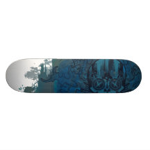blu muerto skate board deck