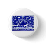 Blue 1910 Peace Poster Pinback Button