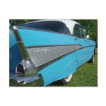 Blue 1957 Chevy Postcard