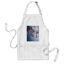 Blue Abstract Aprons