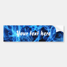Blue Abstract Bumper Sticker