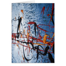 Blue Abstract Cards