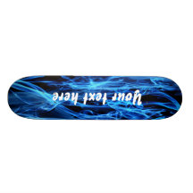 Blue Abstract Custom Skate Board