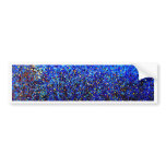 Blue Abstract Lighthouse Paint Splatter Painting bumper stickers