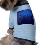 Blue Abstract Lighthouse Paint Splatter Painting Pet Tshirt