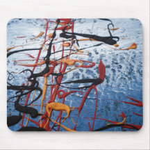 Blue Abstract Mousepad