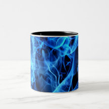 Blue Abstract Mugs