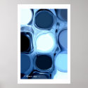 Blue Abstract poster posters