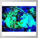BLUE ABSTRACT PRINT