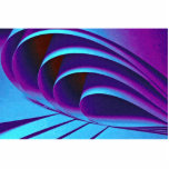 Blue abstract shape cut outs