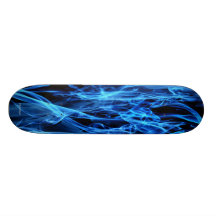 Blue Abstract Skateboard Decks