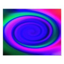Blue Abstract Swirl Pattern