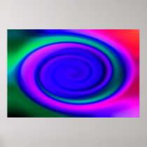 Blue Abstract Swirl Pattern