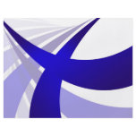 Blue Abstract Swooshes Personalized Flyer