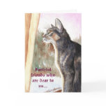 Blue Abyssinian "Faithful Friends" Christmas Card