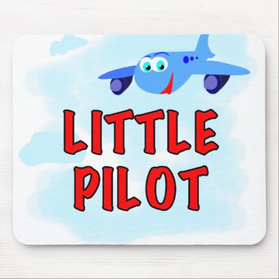 Blue Aeroplane Little Pilot by toddlersplace
