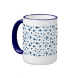 Blue Aeroplanes - navy mug