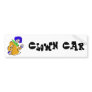 Blue afro clown bumper stickers