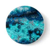 Blue Agate Pinback Button
