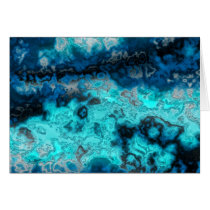 Blue Agate Greeting Card