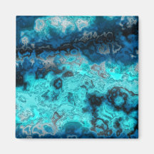 Blue Agate Magnets