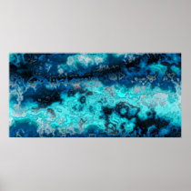 Blue Agate Print
