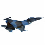 Blue Aggressor F-16 Fighting Falcon photo sculptures