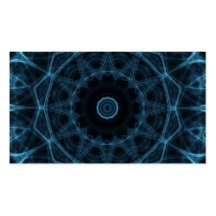 blue alien kaleidoscope business card