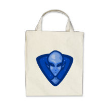 Blue Alien Logo Bags