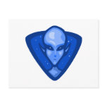 Blue Alien Logo Postcards