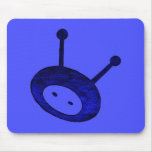 Blue Alien Mouse Mats