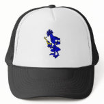 Blue Alien with toy gun! Mesh Hats