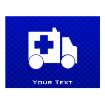 Blue Ambulance Postcards