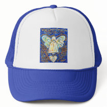 Blue &amp; Gold Cancer Angel - Large